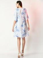 Thumbnail for Myshka Women's White Printed Dress - Distacart