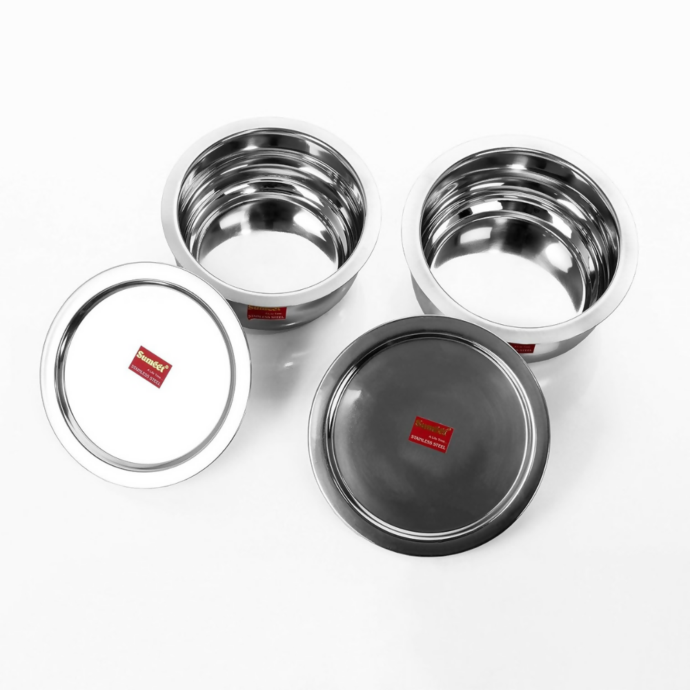 Sumeet Stainless Steel Cookware Set With Lid - Dista