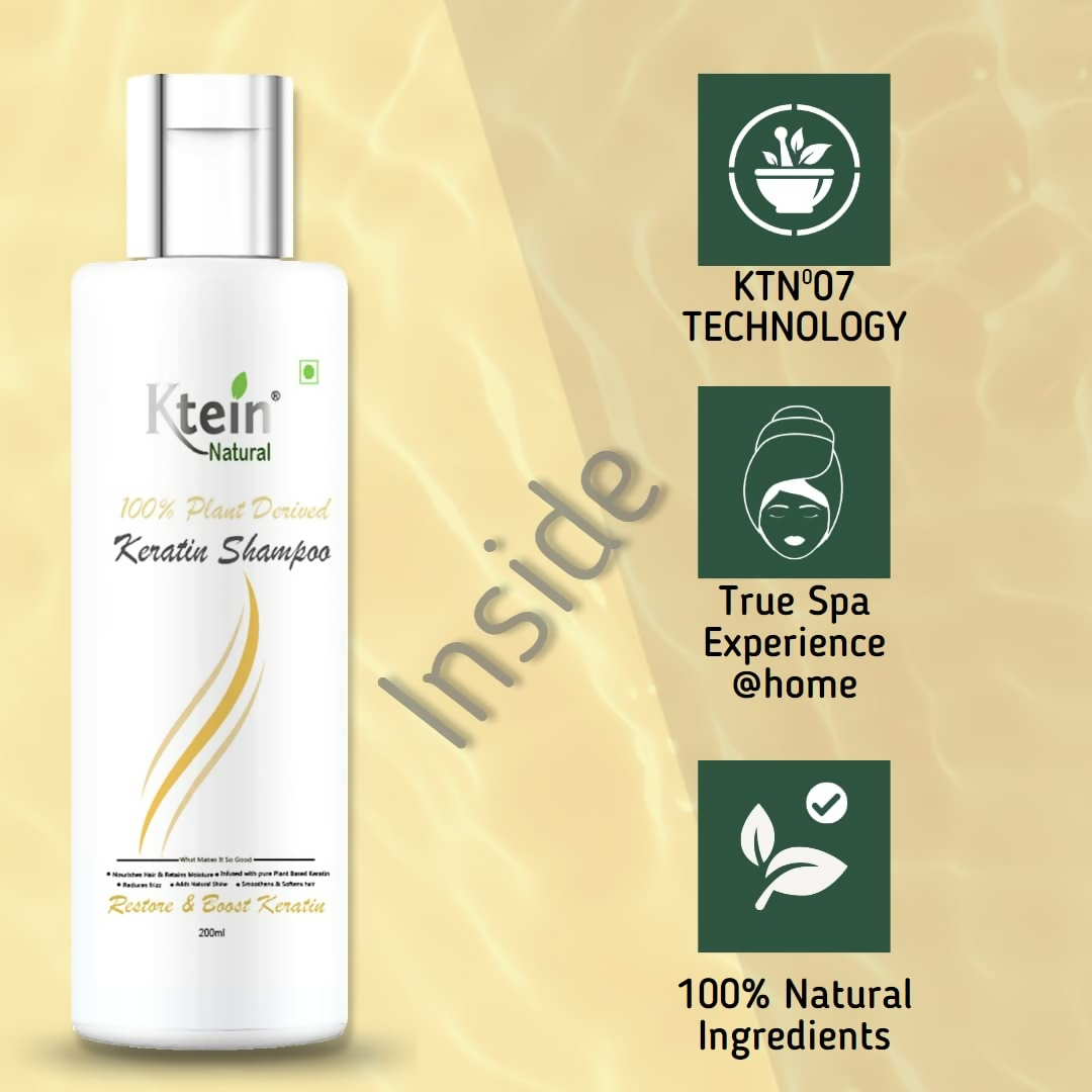 Ktein Natural 100% Plant Derived Keratin Shampoo - Distacart