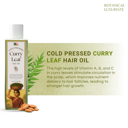 Botanical Luxuriate Cold Pressed Curry Leaf Hair Growth Oil - Dista