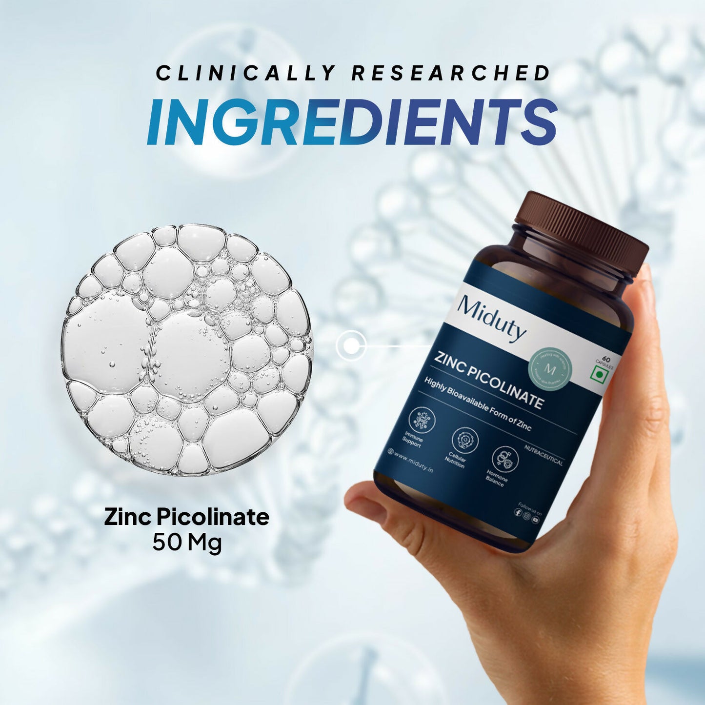 Miduty Zinc Picolinate Capsules - Distacart
