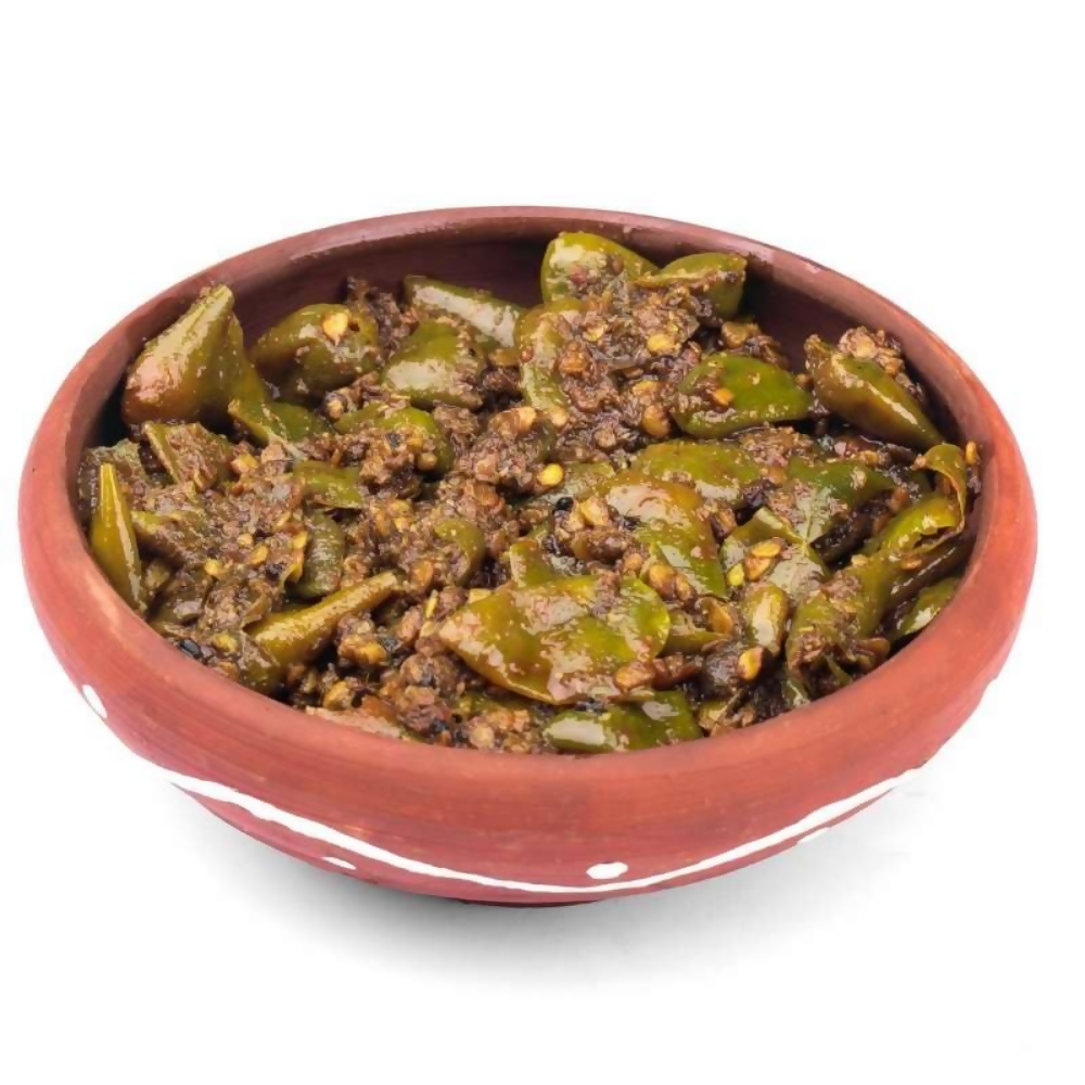 Jhaji Store Spicy Green Chilli Pickle - Distacart