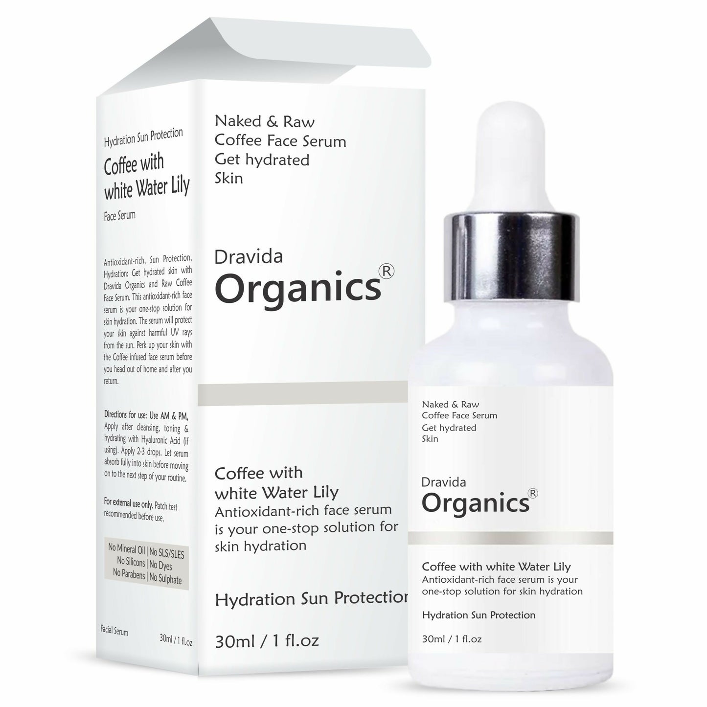 Dravida Organics Coffee Hydrating Face Serum - Dista