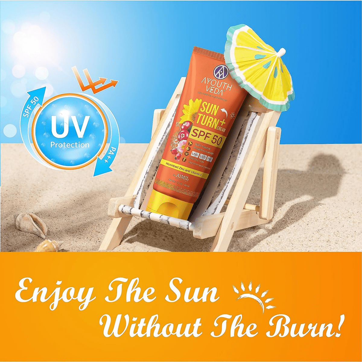 Ayouthveda Sunturn with SPF 50 - Distacart