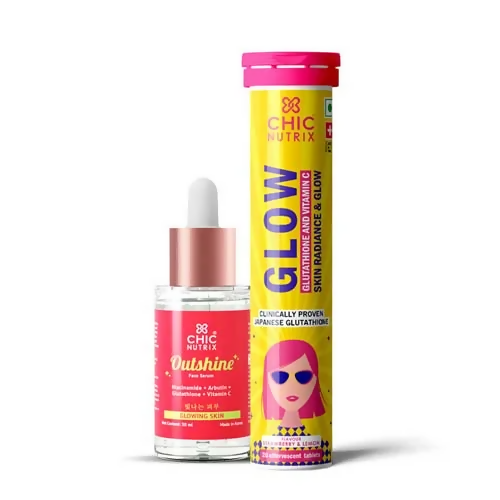 Chicnutrix Everyday Glow Combo - Glow & Outshine, Glutathione & Korean Brightening Serum - Distacart