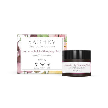 Sadhev Ayurvedic Lip Sleeping Mask With Almong & Mango Butter - Distacart
