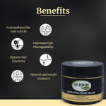 Thumbnail for VI-JOHN Naturale Keratin Hair Mask for Friz Controal, Straightens & Shines