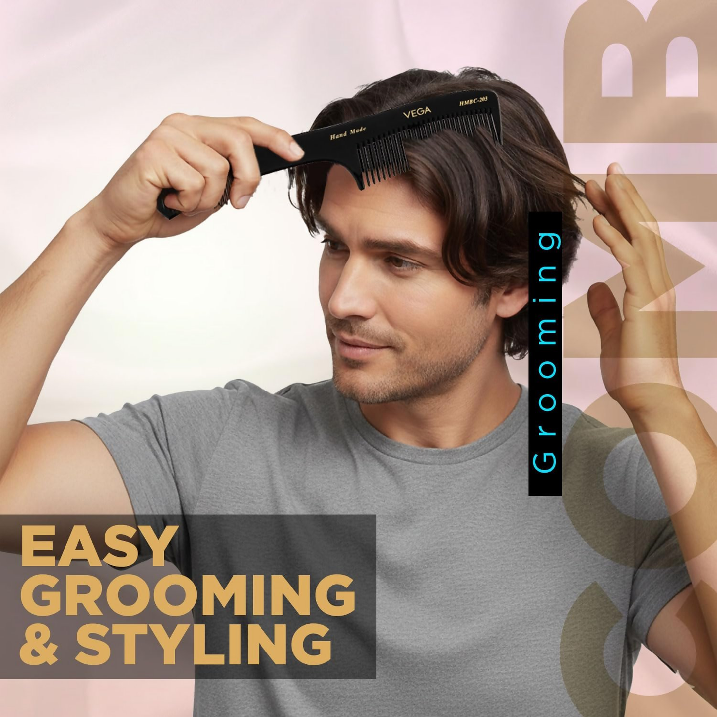 Vega Handcrafted General Grooming Hair Comb - Dista