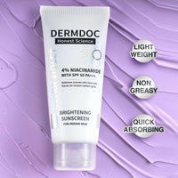 Thumbnail for Dermdoc 4% Niacinamide With Spf 50 Pa +++ Brightening Sunscreen - Distacart