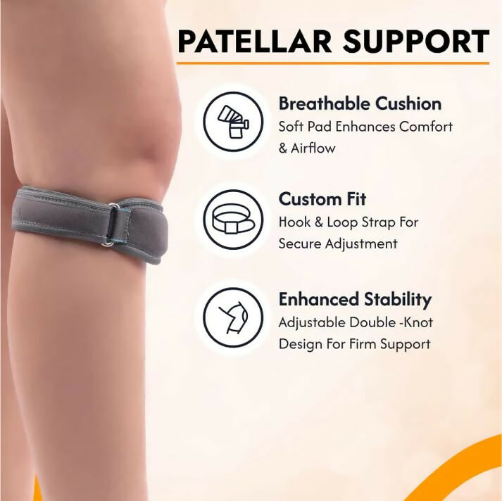 Orth-rem Patella Stabilizer (Pair) Knee Support Strap