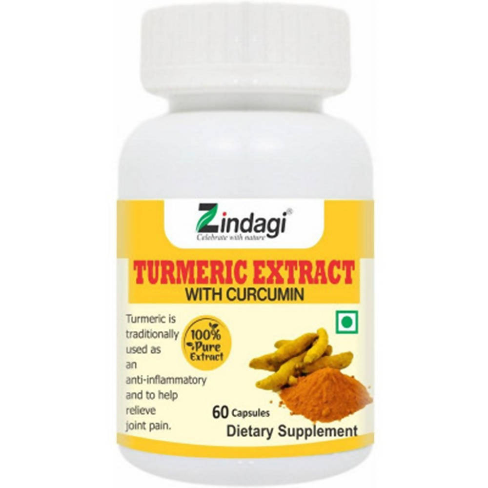 Zindagi Turmeric Extract With Curcumin Capsules - Distacart