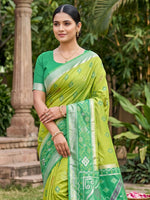 Thumbnail for Shree Shyam Fashion Light Green Soft Silk Saree - Dista