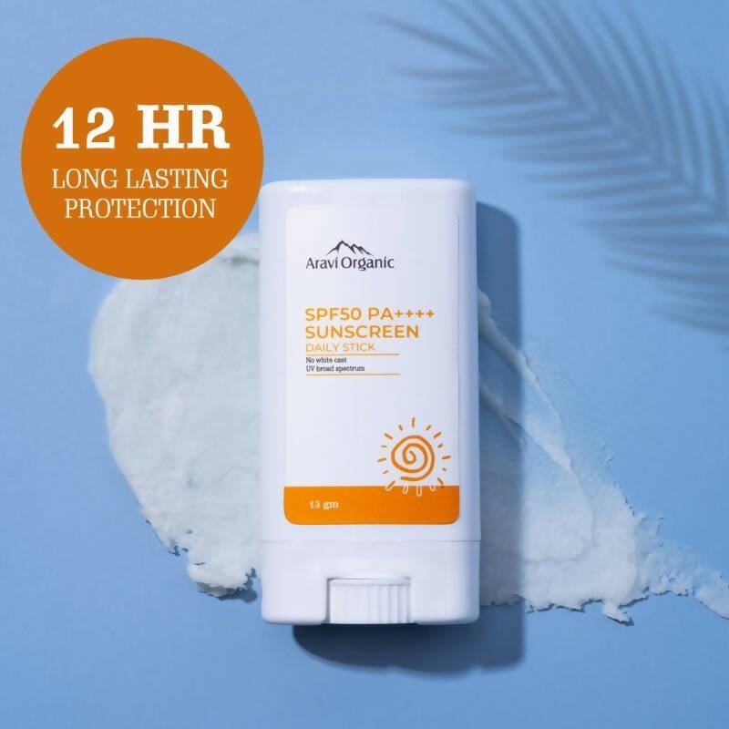 Aravi Organic SPF 50+ Daily Sunscreen Stick - Distacart