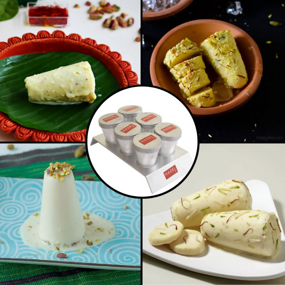 Hazel Kulfi Moulds Set Aluminium - Distacart