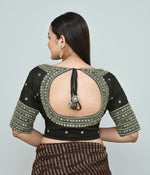 Thumbnail for Joban Fashion Women's Dark Green Embroidered Stitched Blouse