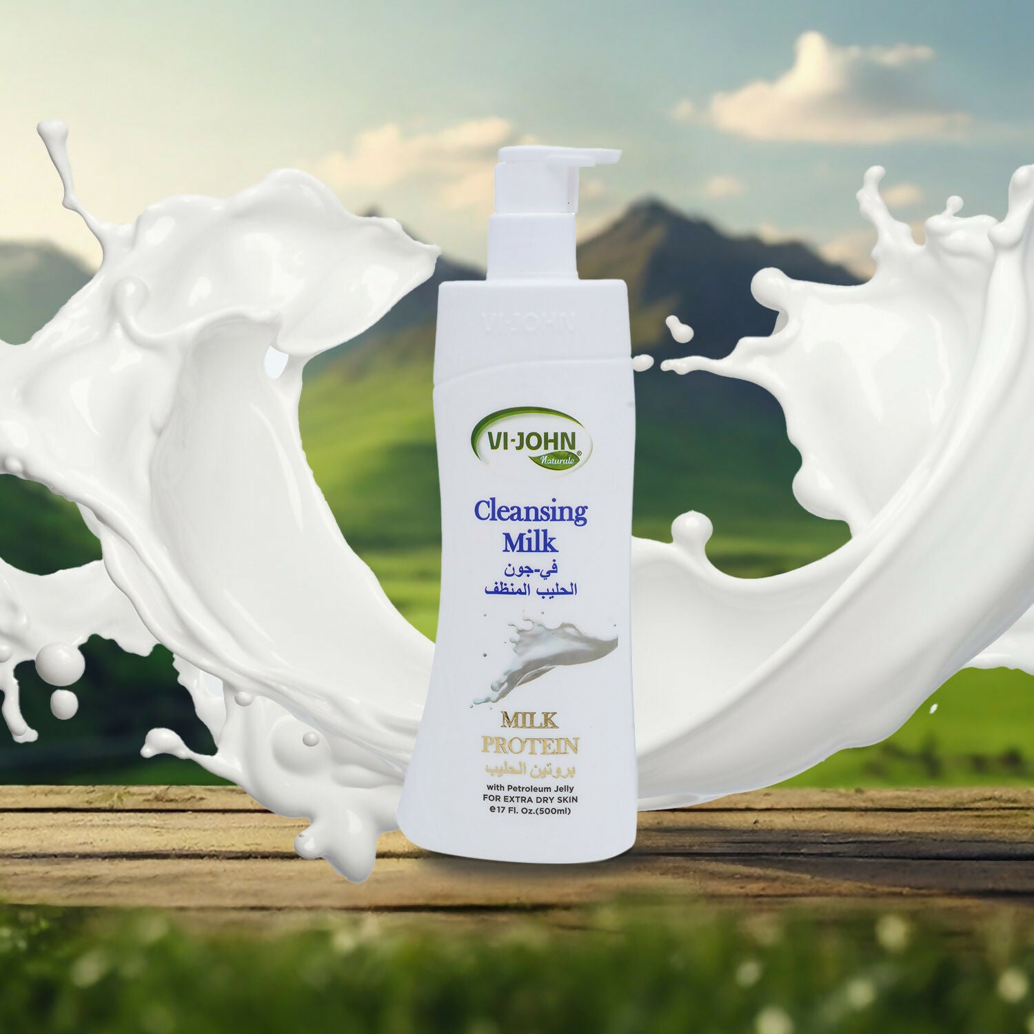 VI-JOHN Naturale Cleansing Milk with petroleum jelly for extra dry skin