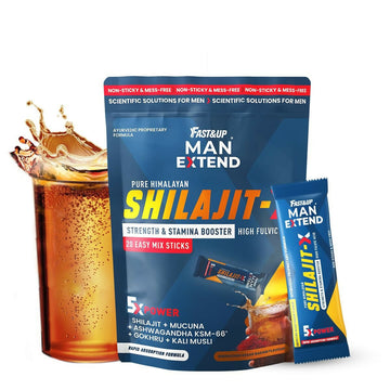 Fast&Up Sj X - Pure Himalayan with Power of 5 Potent - Kesar Badam Flavour - Distacart
