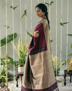 Thumbnail for Preksha Creation Banarasi Soft Silk Women Red Saree - Distacart