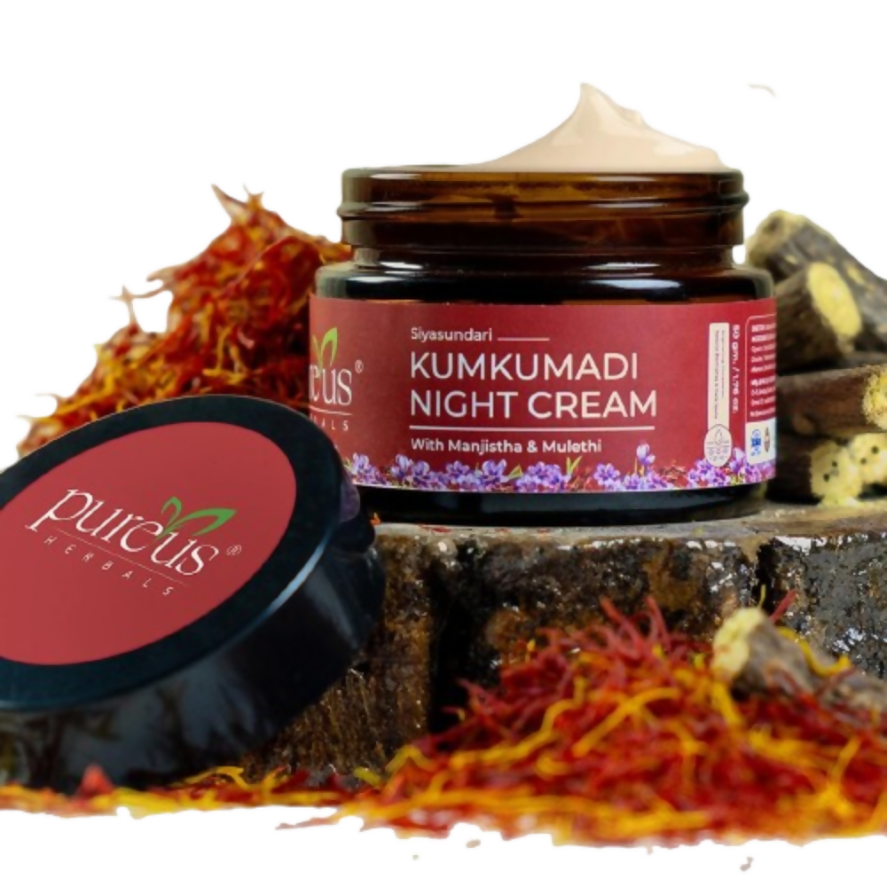 Pureus Herbals Siyasundari Kumkumadi Night Face Cream - Dista