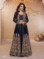 Thumbnail for Anaita Black Chinon Readymade Suit with Heavy Embroidery & Sequence Work - Distacart
