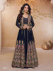 Anaita Black Chinon Readymade Suit with Heavy Embroidery & Sequence Work - Distacart