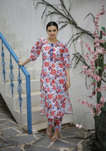 Thumbnail for Jyoti Fashion Women's Multicolor Pure Muslin Heavy Digital Printed Kurta Pant Set - Distacart