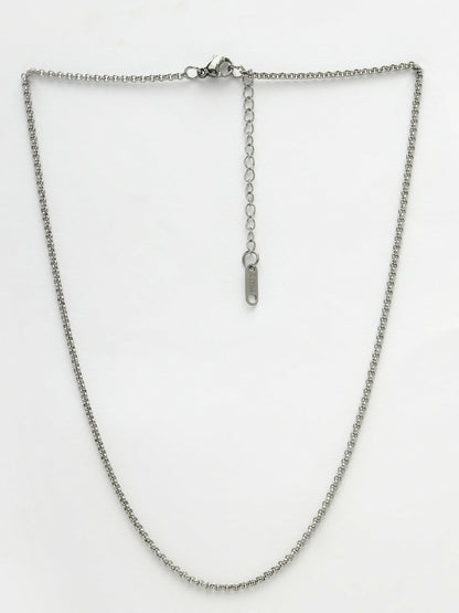 NVR Women German Silver Oxidised Chain - Distacart