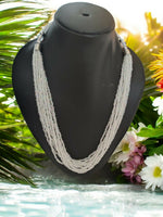 Thumbnail for Inhanns Bloom Handmade Beaded Only Necklace - 12 Layers - Ivory - Distacart