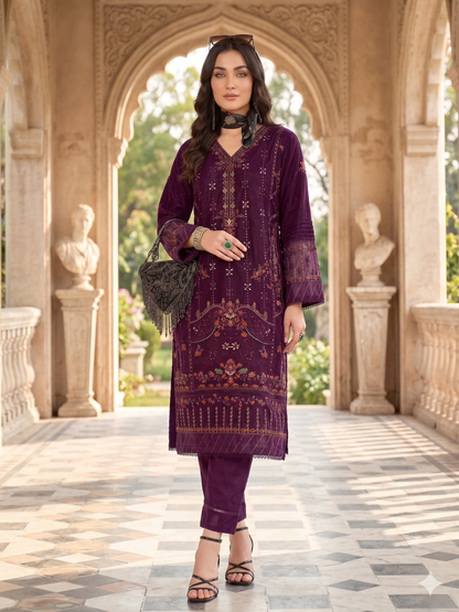 Teeya Creation Womens New Net With Heavy Embroiedery With Sequence Work Kurta Set - Dista
