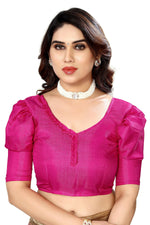 Thumbnail for Vamika baby pink Printed Art Silk Saree - Distacart