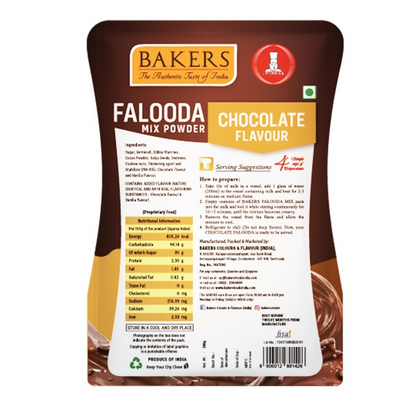 BAKERS Falooda Mix Powder - Chocolate, Pista and Rose - Dista