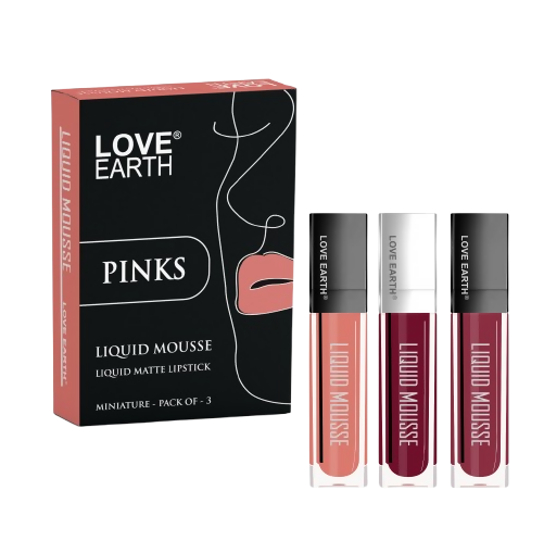 Love Earth Liquid Mousse Matte Lipstick - Pinks - Distacart