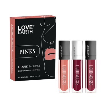 Love Earth Liquid Mousse Matte Lipstick - Pinks - Distacart