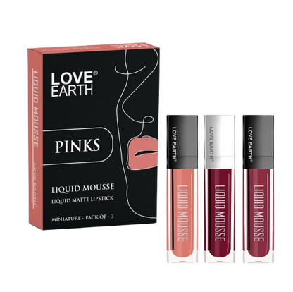 Love Earth Liquid Mousse Matte Lipstick - Pinks - Distacart