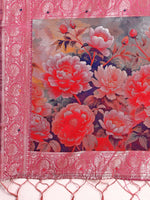 Thumbnail for Astita Linen Cotton Pink Saree