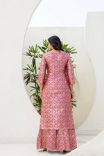 Thumbnail for Teeya Creation Pink Viscose Jacquard Party Wear Designer Suit - Distacart