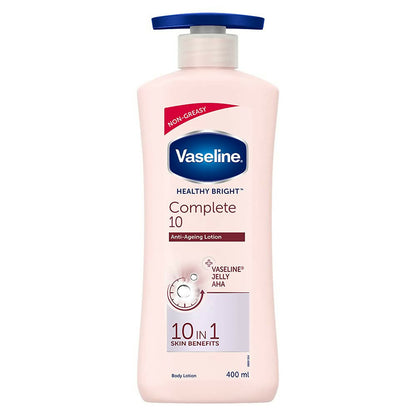 Vaseline Healthy Bright Daily Brightening & Complete 10 Body Lotion Combo - Distacart