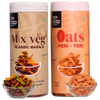 Nocap foods Zero Guilt Healthy Chips - Classic Masala & Oats Peri Peri - Dista