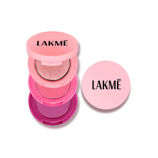 Lakme 9 To 5 Eyeconic Cream Powder Eyeshadow Stack - Pink Beauty - Distacart