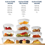 Thumbnail for Borosil Klip N Store Glass Storage Containers - Set of 2