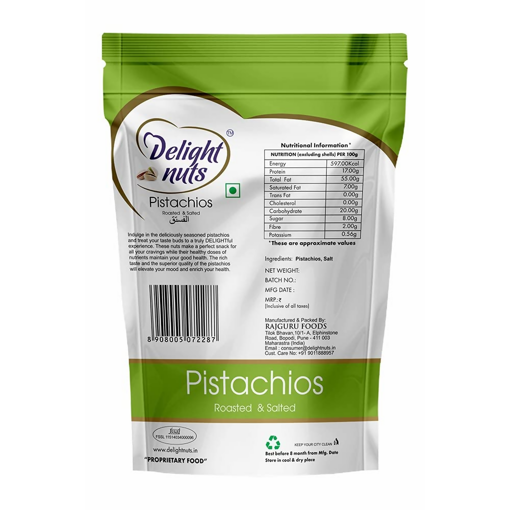 Delight nuts Pistachios Roasted & Salted - Dista