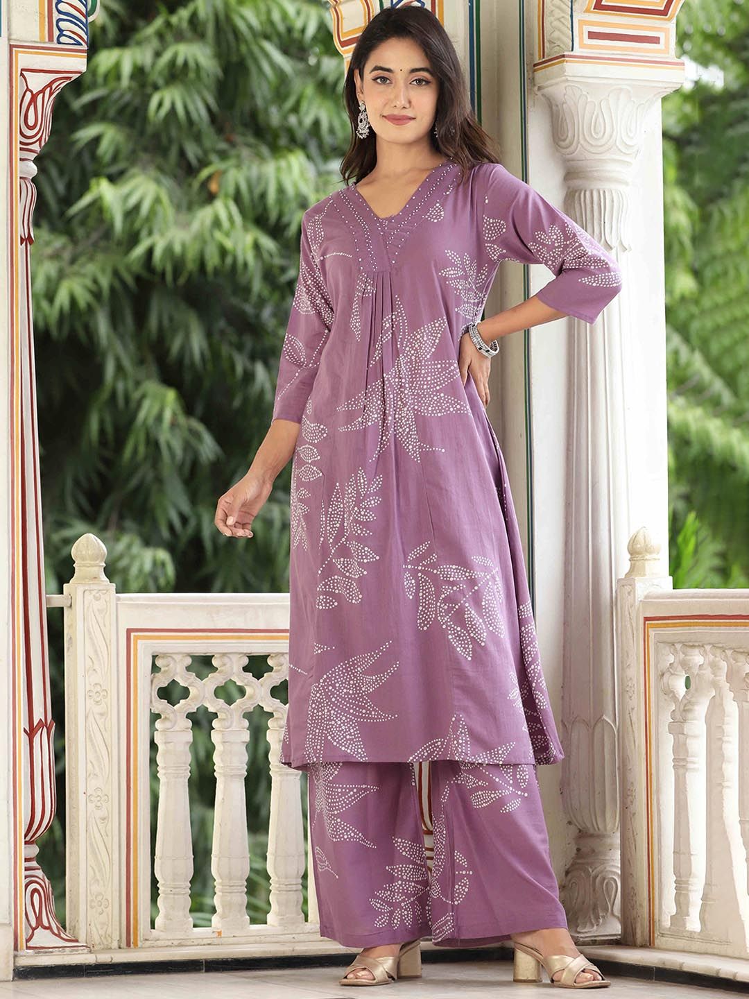 Kalini Women Printed Regular Kurta with Palazzos - Distacart