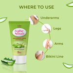 Thumbnail for VI-JOHN Feather Touch Cucumber & Aloevera Hair Removal Cream for Women for Sensitive Skin Suitable for Legs, Underarms, Bikini Line, Arms