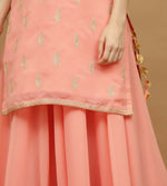 Thumbnail for Joban Fashion Lite Beige Georgette Lehenga Set