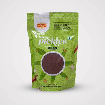 Vellanki Foods Andhra Pickles Combo Pack (250 gm Each) - Ginger Pickle,Tomato Pickle - Distacart