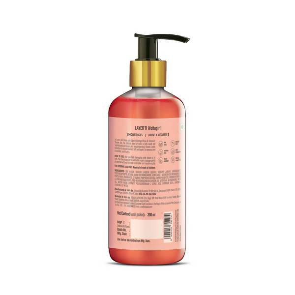 Layerr Wottagirl Rose & Vitamin E Shower Gel - Distacart