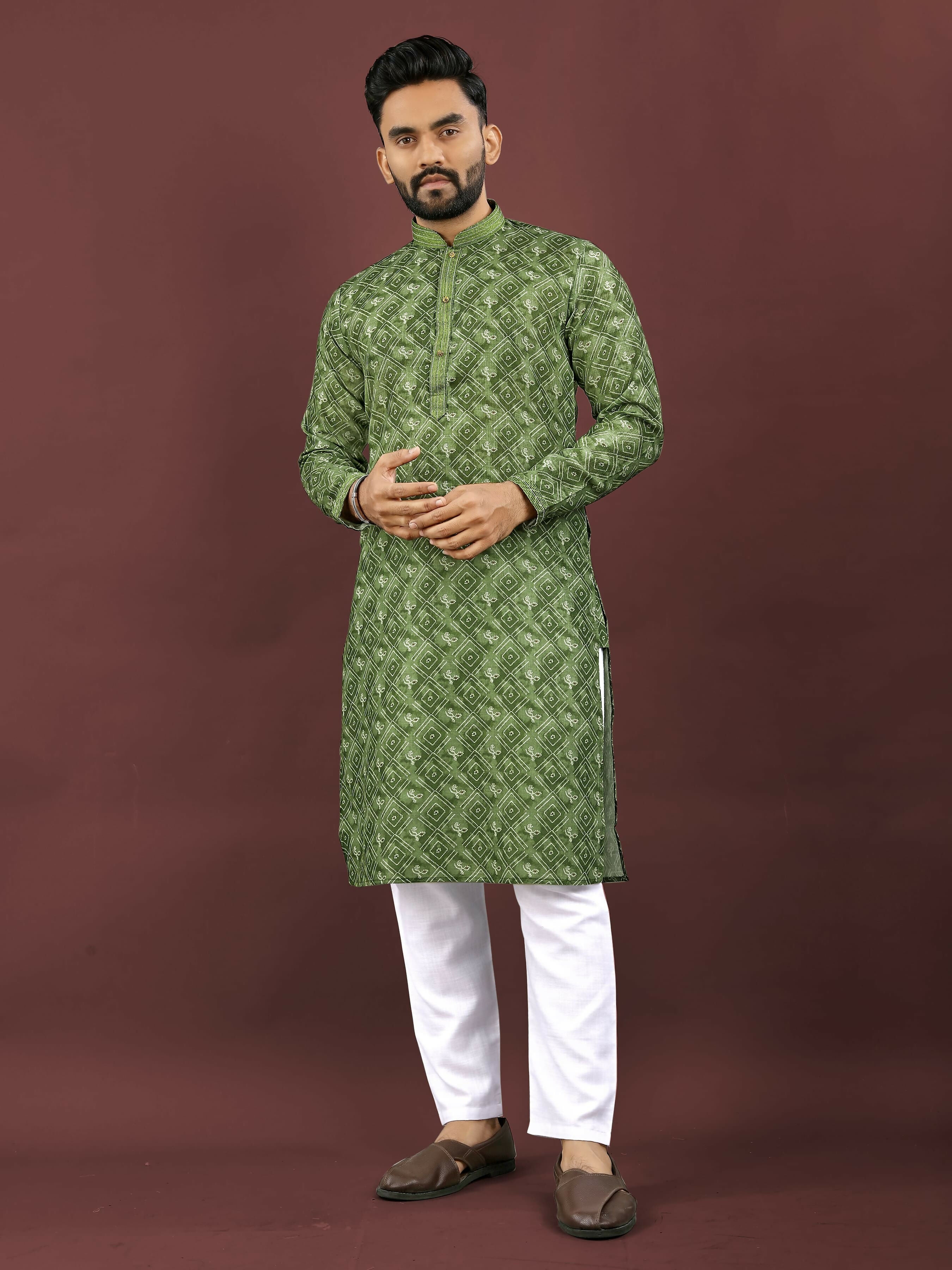 Anaita Green Digital Print Kurta - Distacart