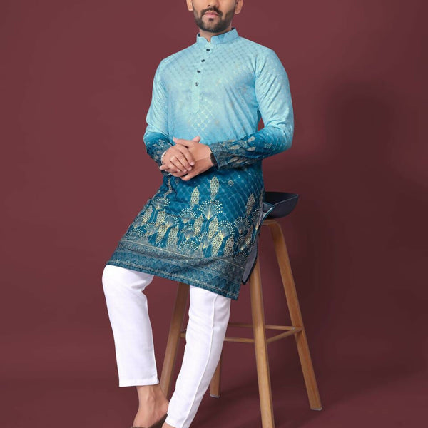 Anaita Blue Multicolour Kurta - Distacart