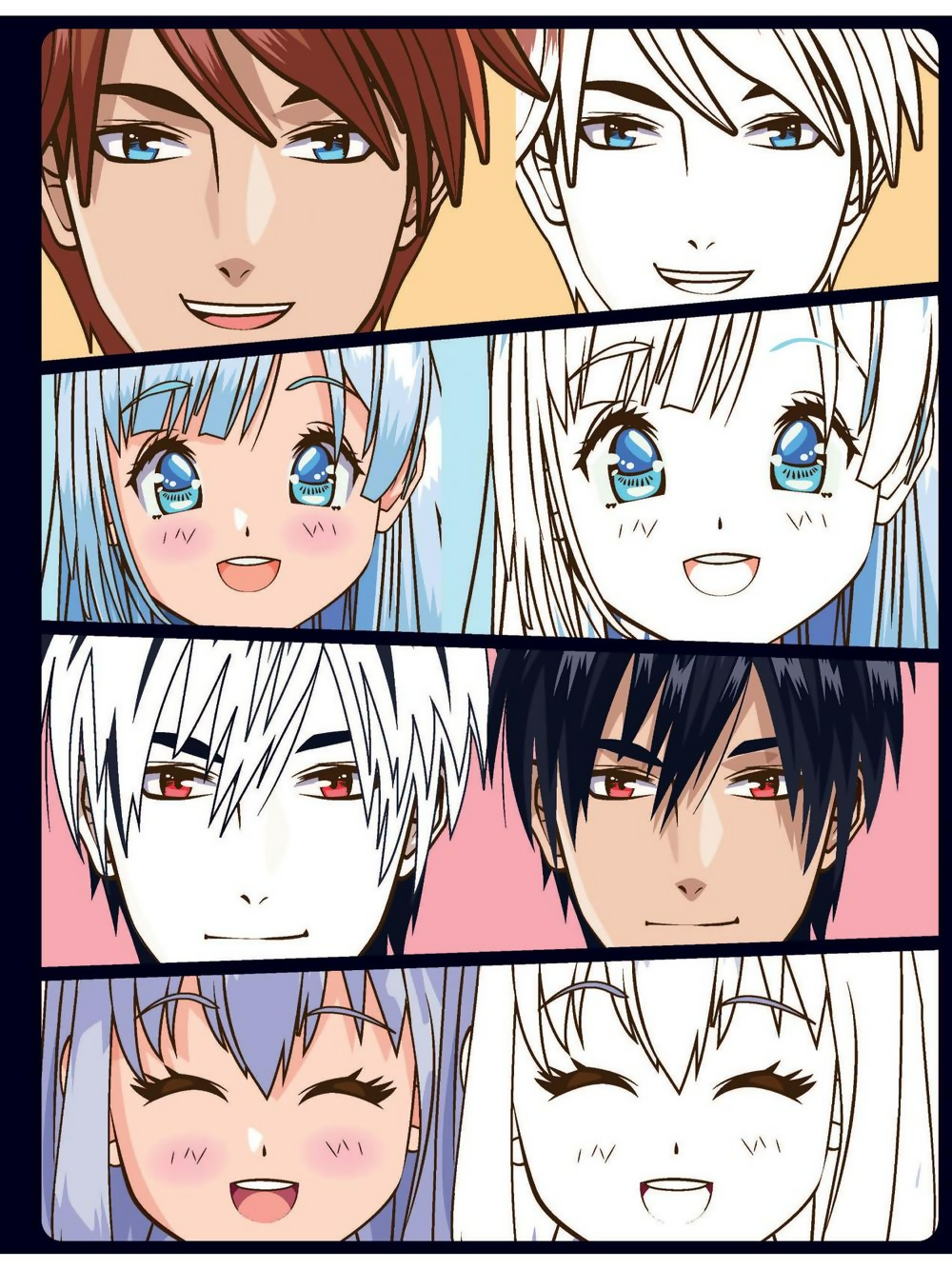 Dreamland Publications Colour Your Own Manga Book 4 With Free Manga Colouring Poster Age 4+