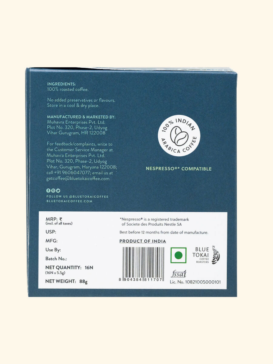 Blue Tokai Attikan Estate Coffee Capsules - Distacart